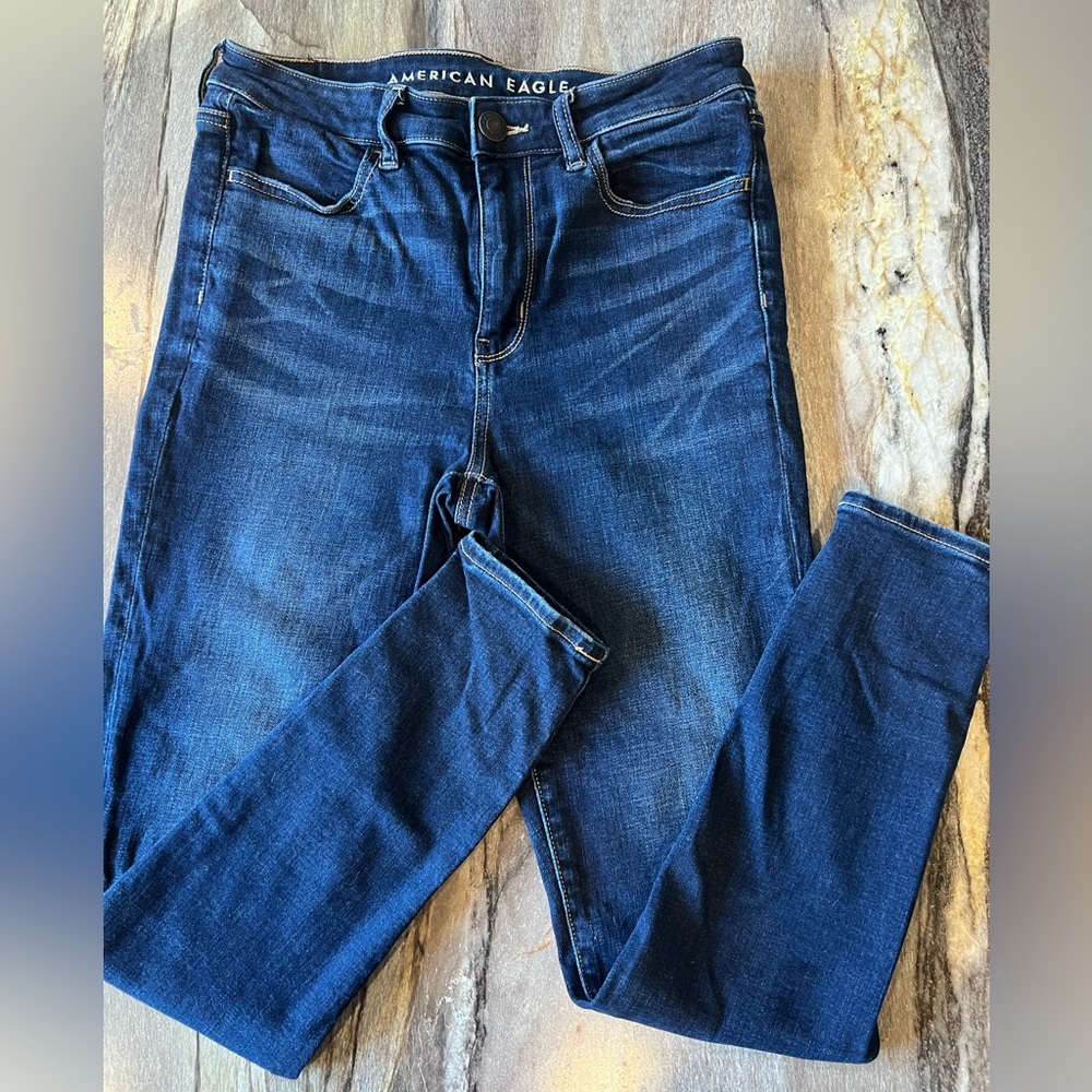 American Eagle Dark Wash High Rise Jegging size 6/short